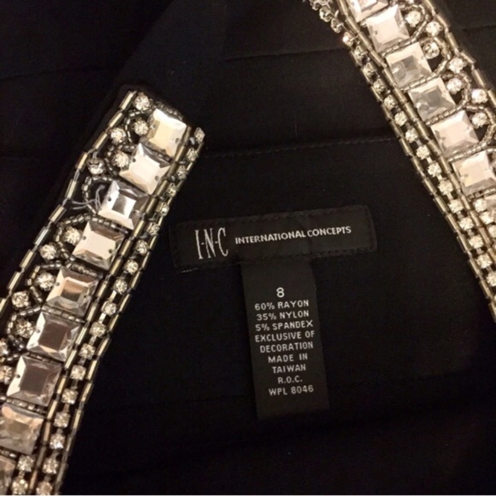 Rhinestone Collar Statement Bodycon - image 3